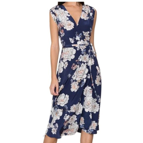 YUMI KIM Women's Prince Street Wrap Dress Blue Floral NEW Size Small $248 [jb] - Picture 1 of 6